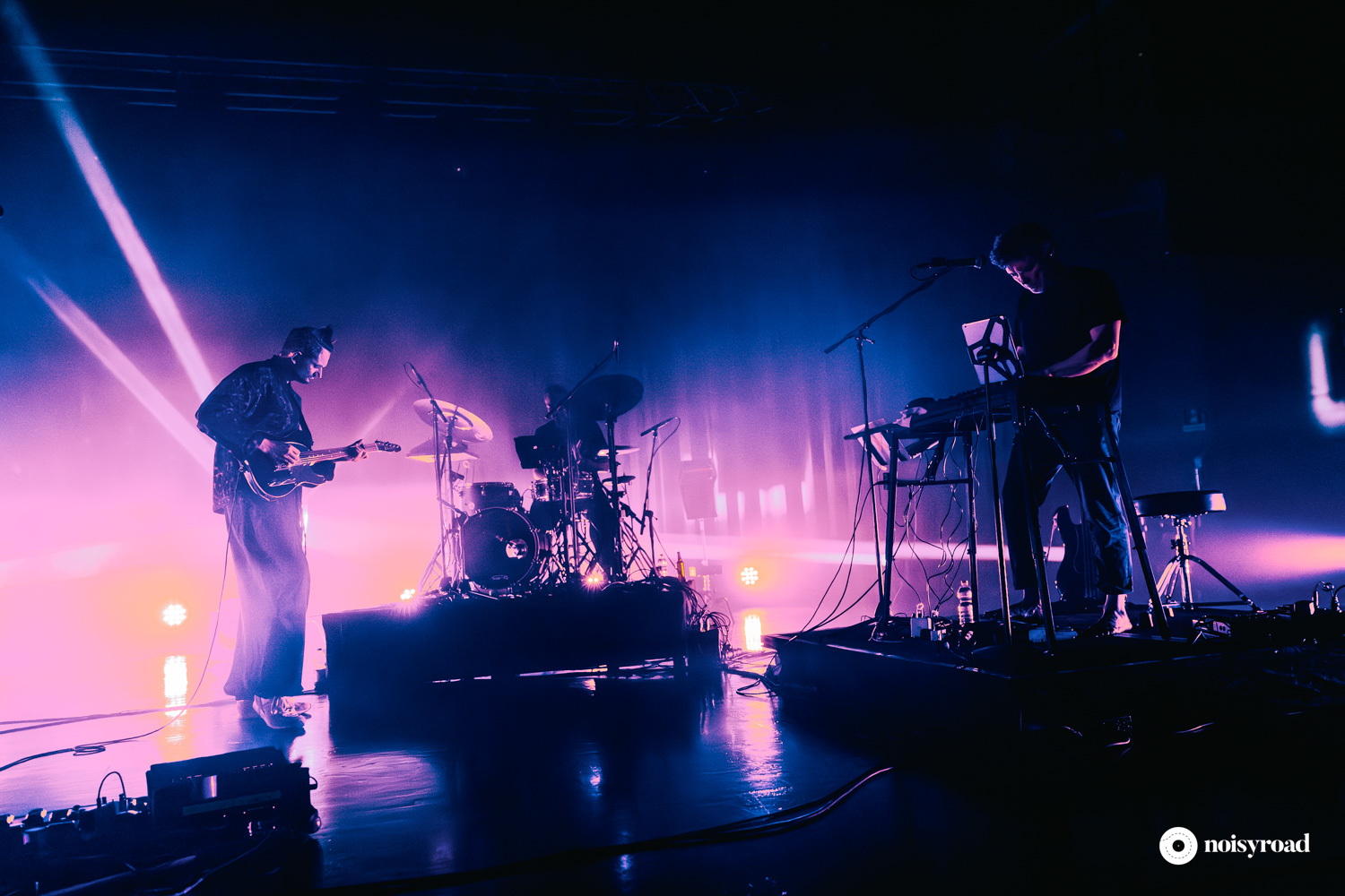 Apparat con la live band sul palco dell'Alcatraz per il concerto a Milano